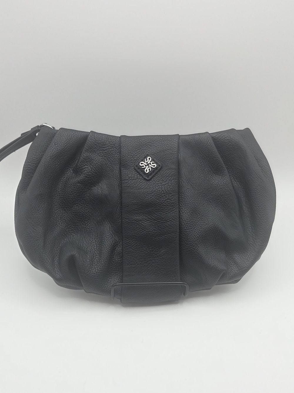 Simply Vera Vera Wang Black Pleated Wristlet Clutch Bag